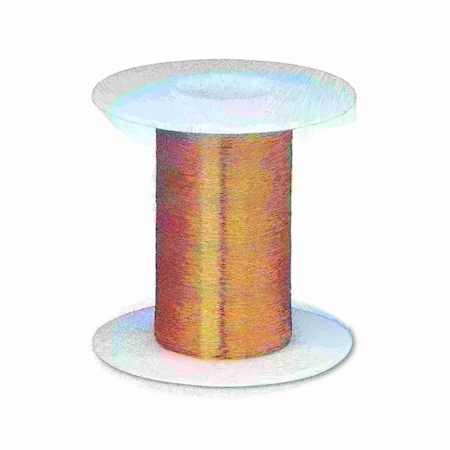 Magnet Wire, Heavy Formvar Copper Wire, 42 AWG Heavy Build, 4 Oz, 12400' Lngth, 0.0029 Dia, Amber